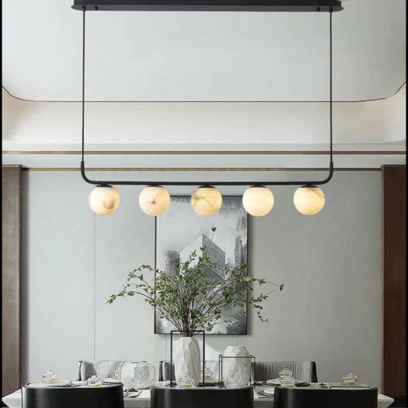 Alabaster Clool Linear Chandelier