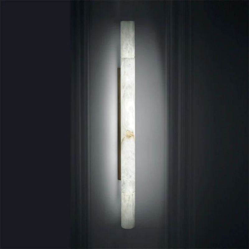 Alabaster Pillar Sconce