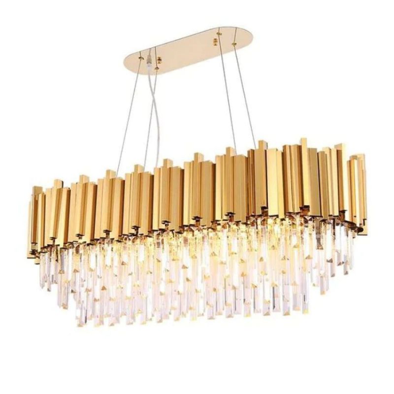 Bourbons Felipe Crystal Oval Chandelier