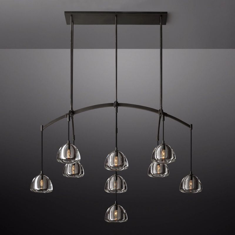 Dimple Linear Chandelier 54"