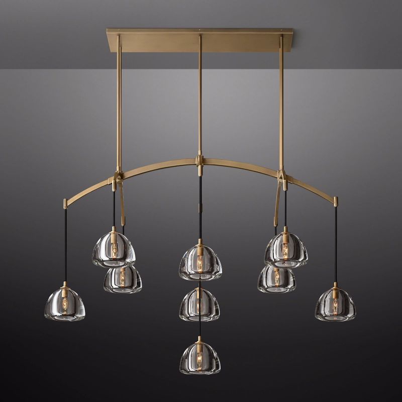 Dimple Linear Chandelier 54"