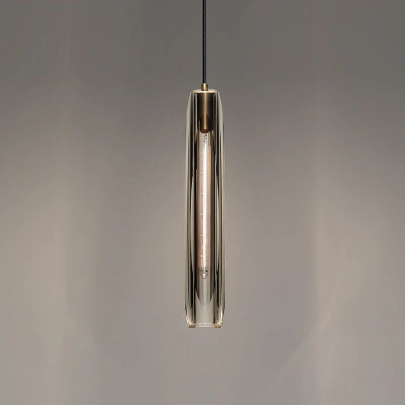 Disnoe Smoky Grey Crystal Pendant Lights