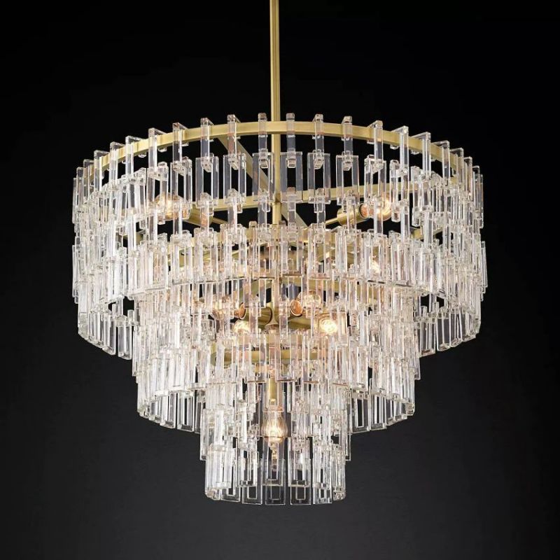 Ikun 3-Tier Round Chandelier 36"