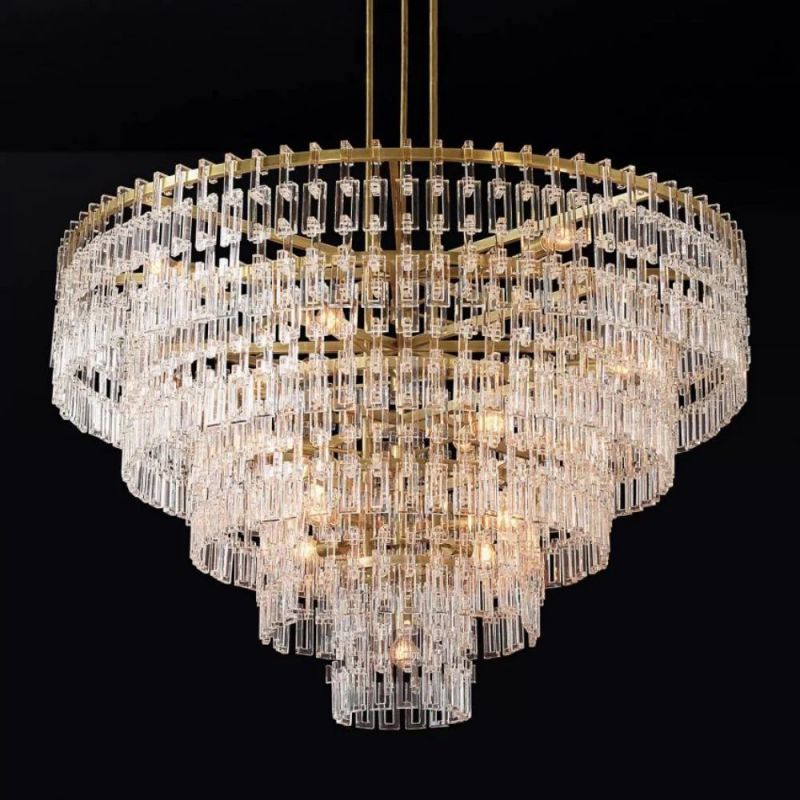 Ikun 5-Tier Round Chandelier 60"