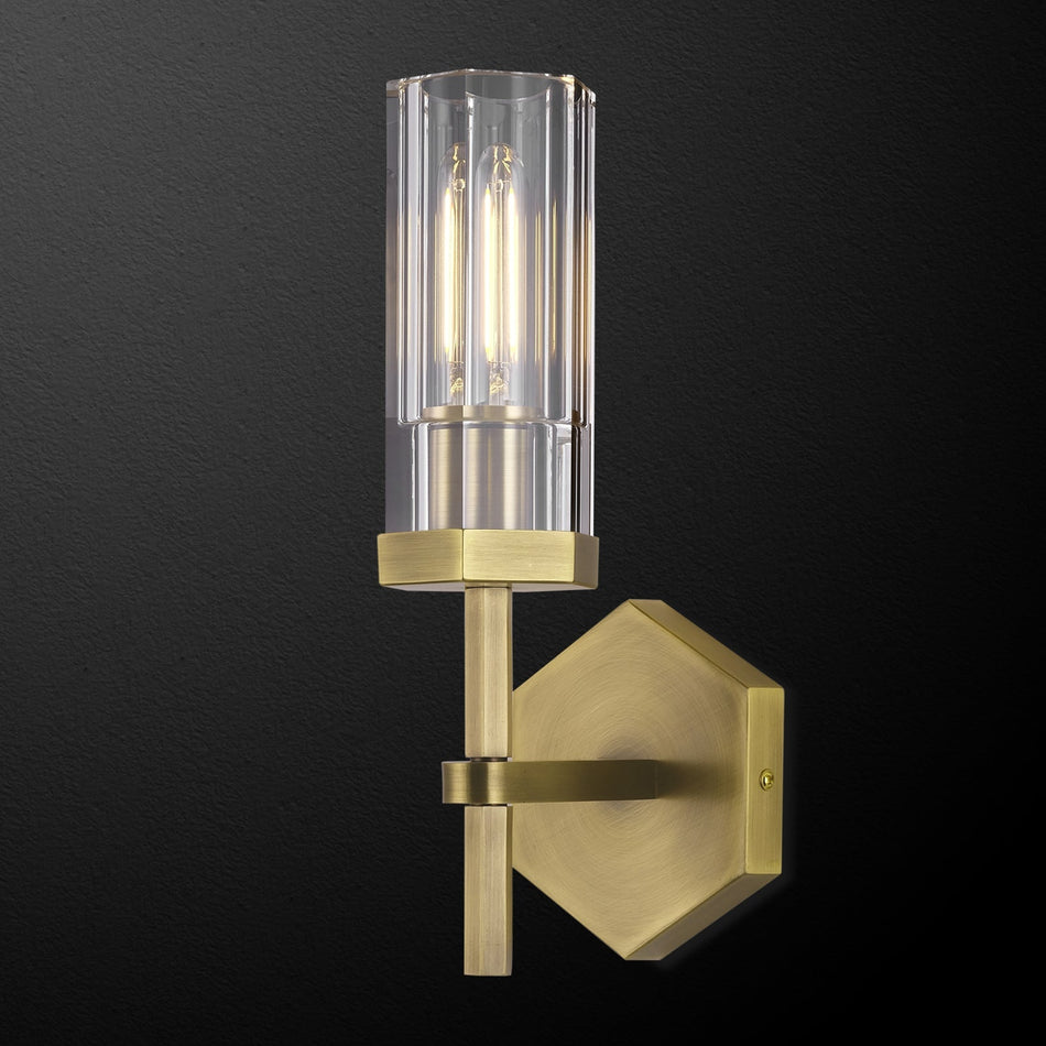 Lambert Polygonal Crystal Sconce