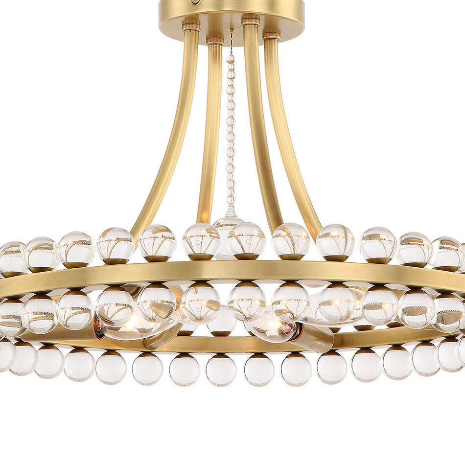 Latin 4 Light Chandelier-Flush Mount