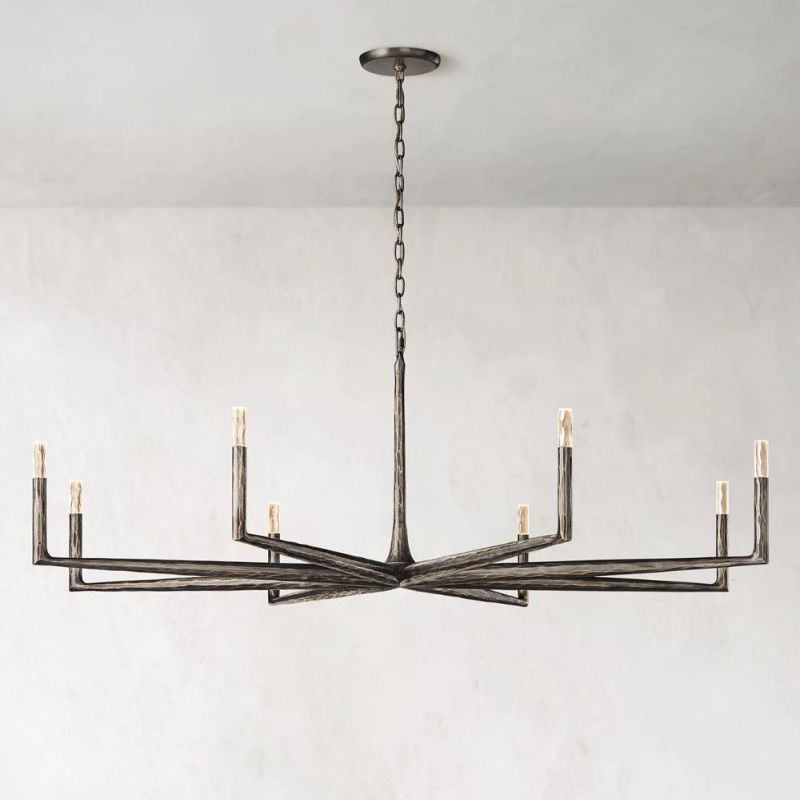 Logan Forged Round Chandelier 72"