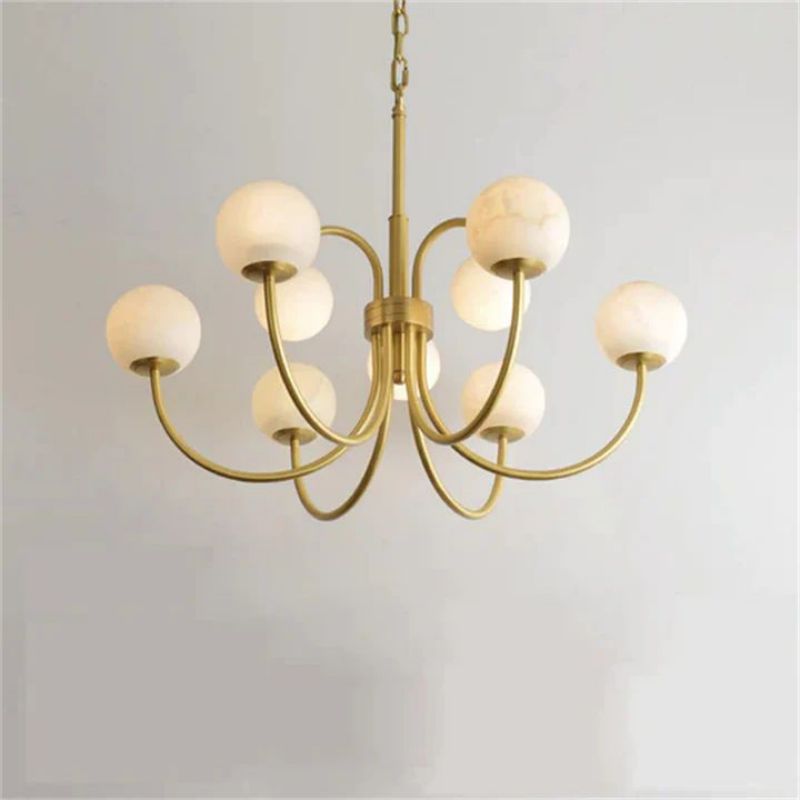 Alabaster Bloom Chandelier