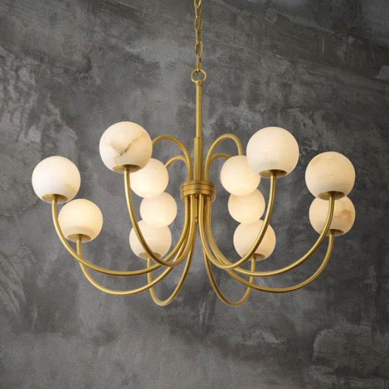 Alabaster Bloom Chandelier