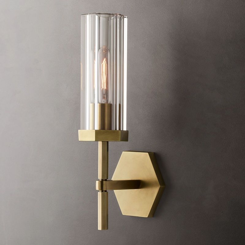 Noah Hexagonal Sconce 14"H