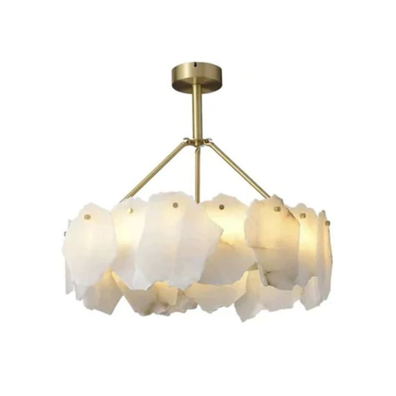 Nauns Alabaster Round Chandelier