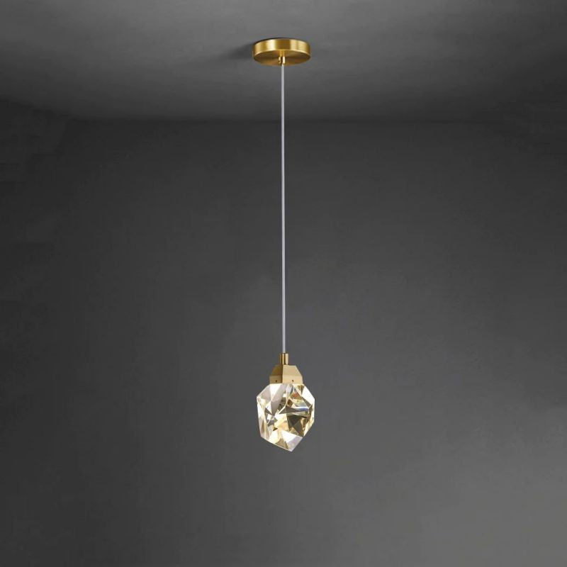 Ramsu Modern Faceted Crystal Pendant Lights