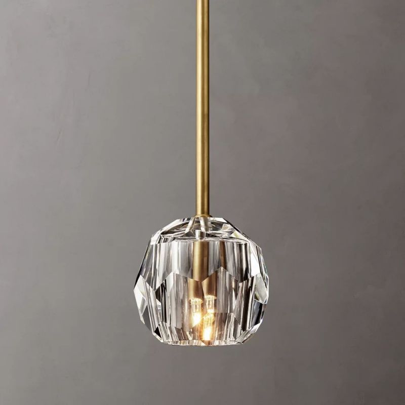 Sibole Clear Glass Rod Pendant