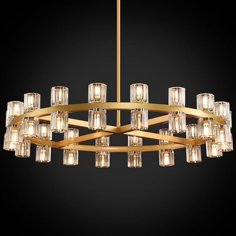 Wine-Glass Round Chandelier <36"-60">