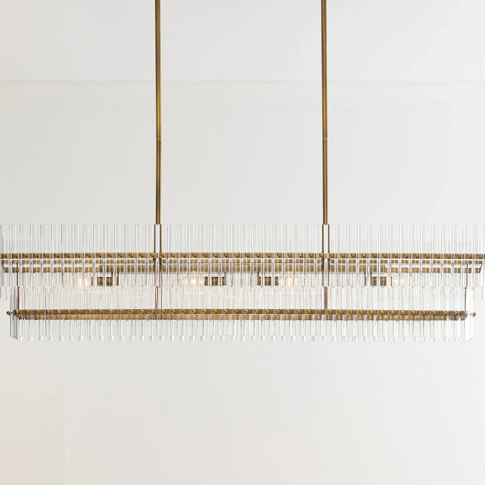 Macy Crystal Linear Chandelier