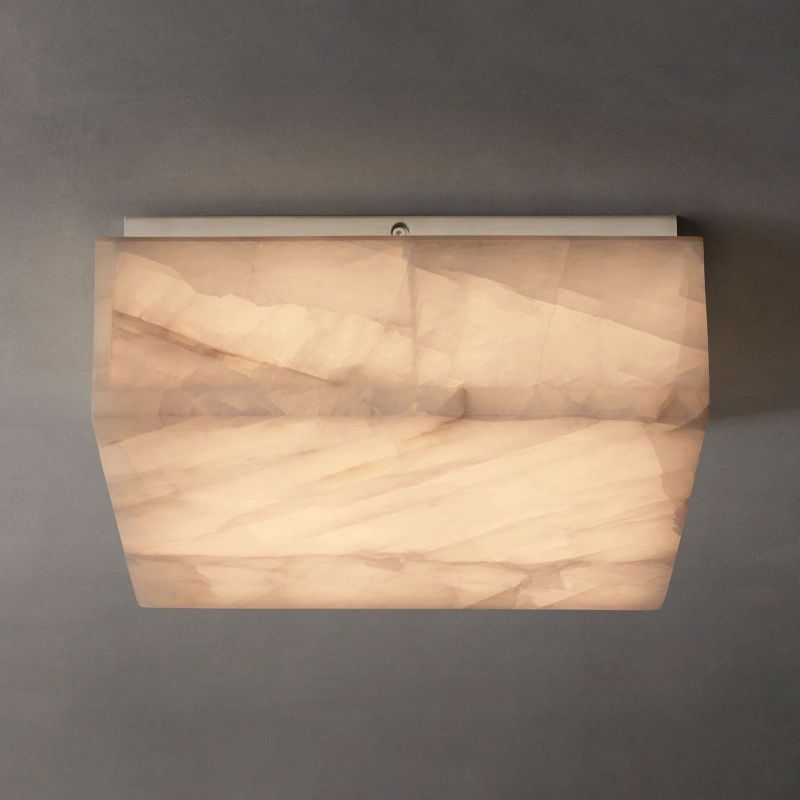 Alabaster Ezreal Square Flushmount 14"